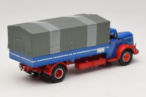 Mercedes L 315 Kravas Automašīna ar Platformu Zils Sarkans Minichamps 1:43 439034420 Metāls — attēls 2 no 6
