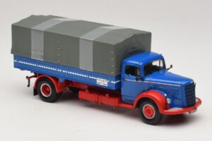 Mercedes L 315 Kravas Automašīna ar Platformu Zils Sarkans Minichamps 1:43 439034420 Metāls — attēls 4 no 6