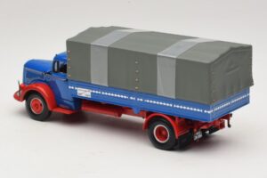 Mercedes L 315 Kravas Automašīna ar Platformu Zils Sarkans Minichamps 1:43 439034420 Metāls — attēls 5 no 6