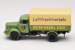 Mercedes L 3500 Platformas Kravas Auto Schenker Minichamps 1:43 439350028 Metāls — attēls 3 no 6