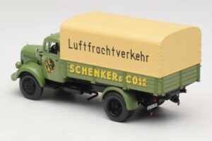Mercedes L 3500 Platformas Kravas Auto Schenker Minichamps 1:43 439350028 Metāls — attēls 5 no 6