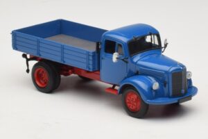 Mercedes L 3500 Pašizgāzējs Zils Sarkans Minichamps 1:43 439350004 Metāls — attēls 4 no 6