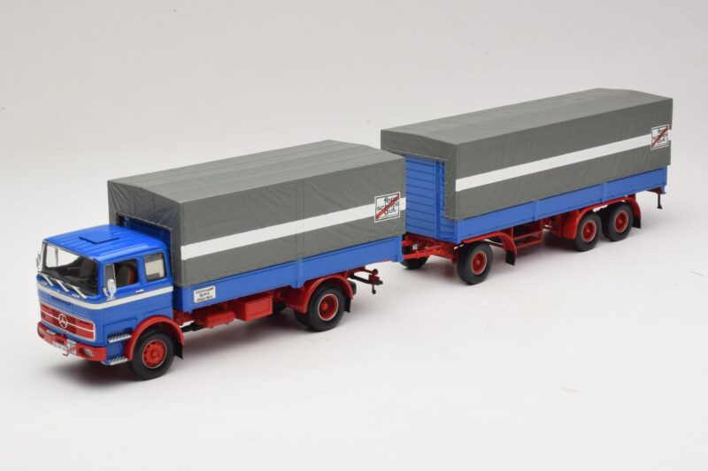 Mercedes LP1620 Pritschenzug Fern Schnell Gut Minichamps 1:43 499034820 Metāls
