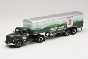 Mercedes LS315 Koffersattelzug Bärenmarke Minichamps 1:43 499034780 Metāls