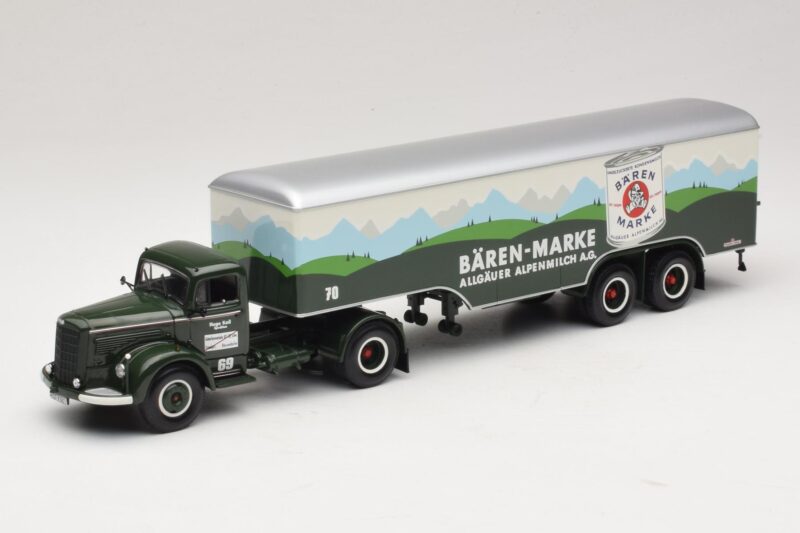 Mercedes LS315 Koffersattelzug Bärenmarke Minichamps 1:43 499034780 Metāls