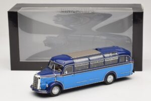 Mercedes O 3500 Autobuss Gaišzils Tumšzils Minichamps 1:43 439360011 Metāls — attēls 6 no 6