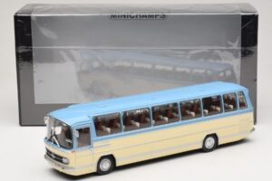 Mercedes O302 Zils Krēmkrāsas Minichamps 1:43 439035181 Metāls — attēls 6 no 6
