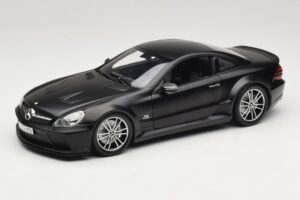 Mercedes SL65 AMG R230 Black Series Matt Black Minichamps 1:18 100038121 Metāls