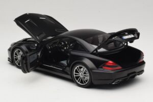 Mercedes SL65 AMG R230 Black Series Matt Black Minichamps 1:18 100038121 Metāls — attēls 5 no 8