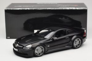 Mercedes SL65 AMG R230 Black Series Matt Black Minichamps 1:18 100038121 Metāls — attēls 8 no 8