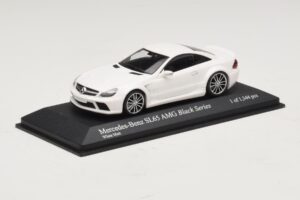 Mercedes SL65 AMG R230 Black Series Matēts Balts Minichamps 1:43 400038222 Metāls — attēls 2 no 4
