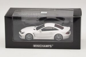 Mercedes SL65 AMG R230 Black Series Matēts Balts Minichamps 1:43 400038222 Metāls — attēls 4 no 4