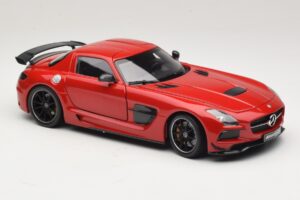 Mercedes SLS AMG C197 Black Series Sarkans Minichamps 1:18 110033022 Metāls — attēls 6 no 8