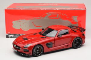 Mercedes SLS AMG C197 Black Series Sarkans Minichamps 1:18 110033022 Metāls — attēls 8 no 8