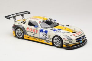 Mercedes SLS AMG GT3 #22 Graf / Jager Rowe Racing 24 Hours of Nurburgring 2013 Minichamps 1:18 151133122 Metāls — attēls 4 no 6