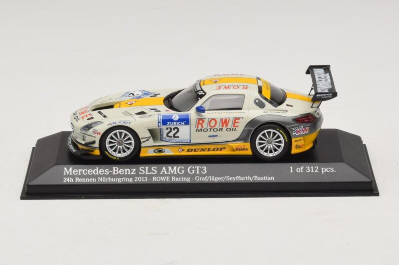 Mercedes SLS AMG GT3 #22 Rowe Racing Graf / Jager Nurburgring 24 Hours 2013 Minichamps 1:43 Mercedes SLS AMG GT3 #22 Rowe Racing Graf / Jager Nurburgring 24 Hours 2013 Minichamps 1:43 410133222 Metāls