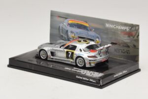 Mercedes SLS AMG GT3 #7 Black Falcon Jager / Seyffarth 24 Hours of Dubai 2011 Minichamps 1:43 437110307 Metāls — attēls 3 no 5