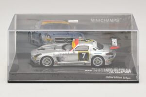 Mercedes SLS AMG GT3 #7 Black Falcon Jager / Seyffarth 24 Hours of Dubai 2011 Minichamps 1:43 437110307 Metāls — attēls 4 no 5