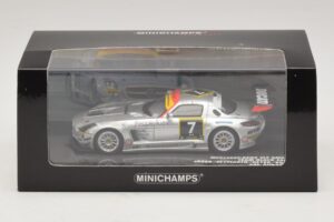 Mercedes SLS AMG GT3 #7 Black Falcon Jager / Seyffarth 24 Hours of Dubai 2011 Minichamps 1:43 437110307 Metāls — attēls 5 no 5