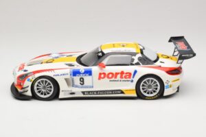 Mercedes SLS AMG GT3 #9 B. Schneider / J. Bleekemolen Black Falcon 24 Hours of Nurburgring Winner 2013 Minichamps 1:18 151133 — attēls 3 no 6