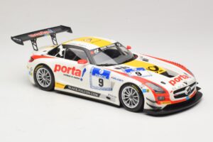 Mercedes SLS AMG GT3 #9 B. Schneider / J. Bleekemolen Black Falcon 24 Hours of Nurburgring Winner 2013 Minichamps 1:18 151133 — attēls 4 no 6