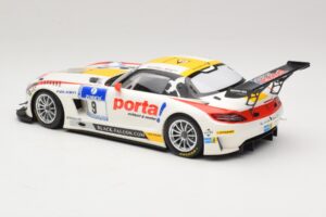 Mercedes SLS AMG GT3 #9 B. Schneider / J. Bleekemolen Black Falcon 24 Hours of Nurburgring Winner 2013 Minichamps 1:18 151133 — attēls 5 no 6