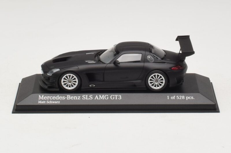 Mercedes SLS AMG GT3 Matēts Melns Minichamps 1:43 Mercedes SLS AMG GT3 Matēts Melns Minichamps 1:43 410113200 Metāls