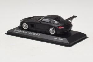 Mercedes SLS AMG GT3 Matēts Melns Minichamps 1:43 410113200 Metāls — attēls 3 no 4