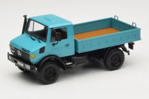 Mercedes Unimog 1300 L Kravas Automašīna ar Platformu Zils Minichamps 1:43 439033020 Metāls