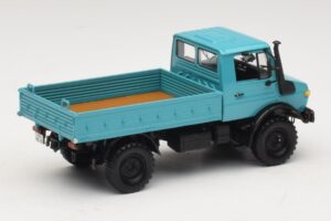 Mercedes Unimog 1300 L Kravas Automašīna ar Platformu Zils Minichamps 1:43 439033020 Metāls — attēls 2 no 6