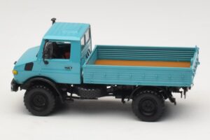 Mercedes Unimog 1300 L Kravas Automašīna ar Platformu Zils Minichamps 1:43 439033020 Metāls — attēls 3 no 6