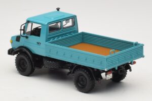 Mercedes Unimog 1300 L Kravas Automašīna ar Platformu Zils Minichamps 1:43 439033020 Metāls — attēls 5 no 6