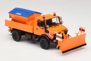 Mercedes Unimog 1300 L Sniega Tīrītājs Oranžs Minichamps 1:43 439033060 Metāls — attēls 4 no 6