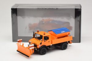 Mercedes Unimog 1300 L Sniega Tīrītājs Oranžs Minichamps 1:43 439033060 Metāls — attēls 6 no 6