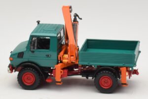 Mercedes Unimog 1300 L Pašizgāzējs ar Iekraušanas Celtni Minichamps 1:43 439033000 Metāls — attēls 3 no 6