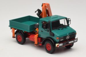 Mercedes Unimog 1300 L Pašizgāzējs ar Iekraušanas Celtni Minichamps 1:43 439033000 Metāls — attēls 4 no 6