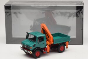 Mercedes Unimog 1300 L Pašizgāzējs ar Iekraušanas Celtni Minichamps 1:43 439033000 Metāls — attēls 6 no 6