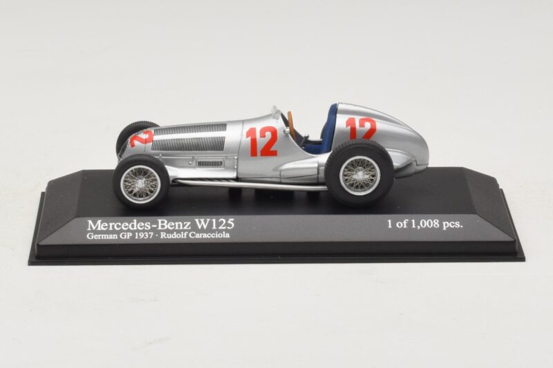 Mercedes W125 R. Caracciola German GP 1937 Minichamps 1:43 400370012 Metāls
