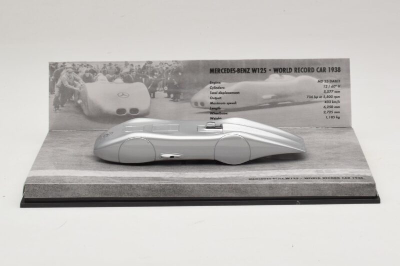 Mercedes W125 R. Caracciola World Record 1938 Minichamps 1:43 40038300 Metāls