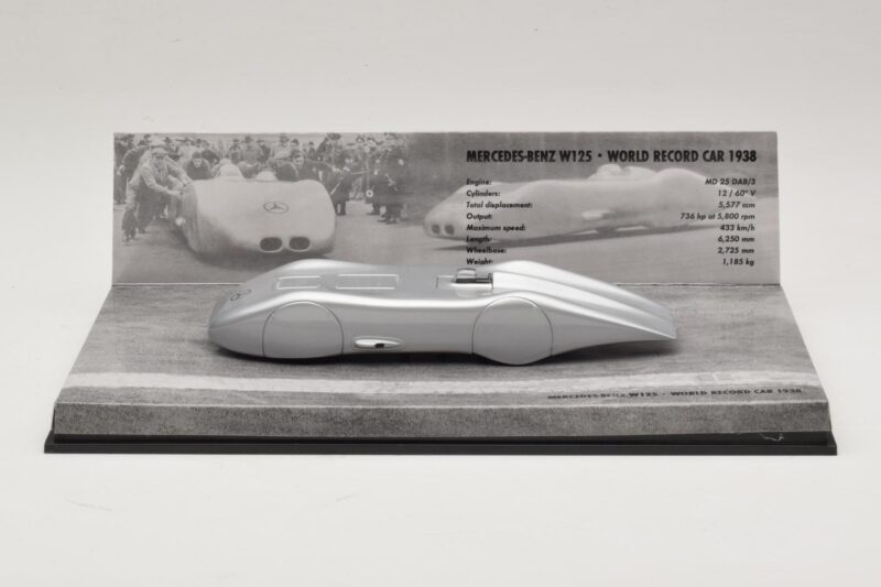 Mercedes W125 R. Caracciola World Record Car 1938 Minichamps 1:43 400383800 Metāls