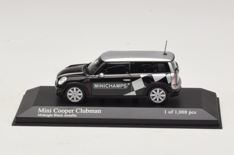 Mini Cooper Clubman R55 Melns Metālisks Minichamps 1:43 431138672 Metāls