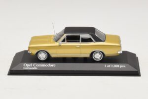 Opel Commodore A Zelts Metalik Minichamps 1:43 430046165 Metāls