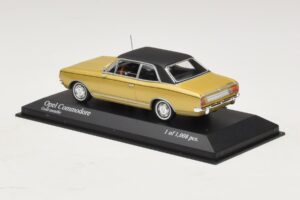 Opel Commodore A Zelts Metalik Minichamps 1:43 430046165 Metāls — attēls 3 no 4