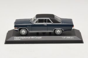 Opel Diplomat A V8 Coupe Tumši Zils Minichamps 1:43 400048021 Metāls