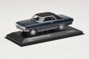 Opel Diplomat A V8 Coupe Tumši Zils Minichamps 1:43 400048021 Metāls — attēls 2 no 4