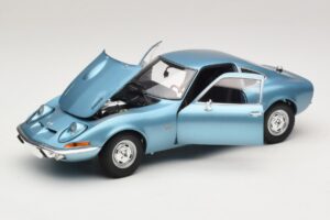 Opel GT Blue Metallic Minichamps 1:18 180049030 Metāls — attēls 2 no 8