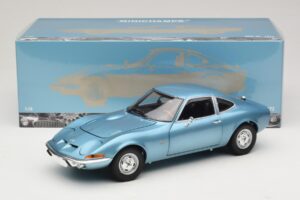 Opel GT Blue Metallic Minichamps 1:18 180049030 Metāls — attēls 8 no 8