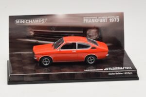 Opel Kadett C Kupeja Prezentācija IAA Frankfurt Sarkans Minichamps 1:43 436045620 Metāls