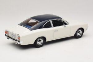 Opel Rekord C Kupeja Balts Zils Minichamps 1:18 107047021 Sveķi — attēls 2 no 6