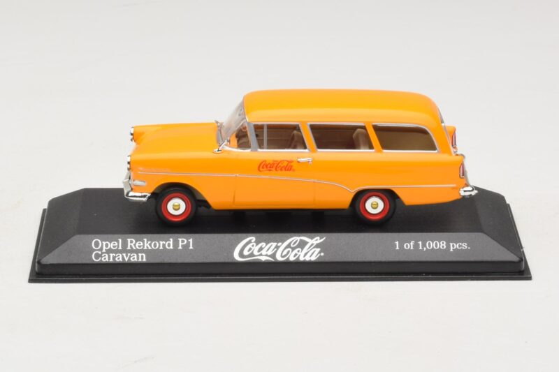 Opel Rekord P1 Caravan Coca-Cola Minichamps 1:43 Opel Rekord P1 Caravan Coca-Cola Minichamps 1:43 430043270 Metāls